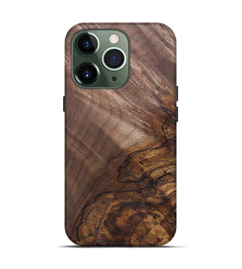 iPhone 13 Pro Wood+Resin Live Edge Phone Case - Lewis (Wood Burl, 690325)