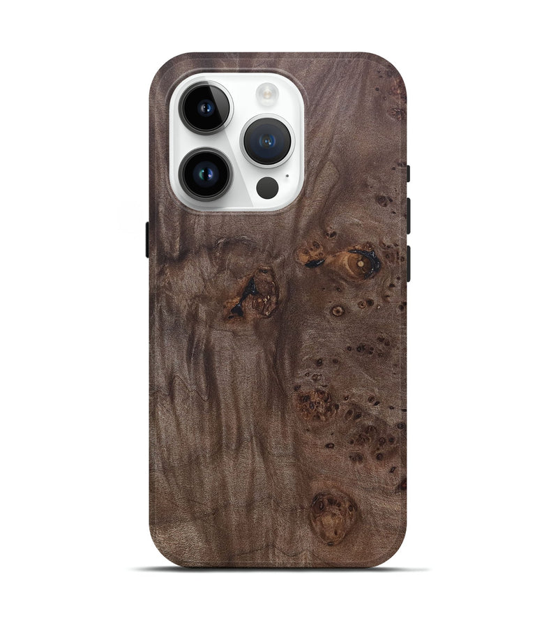iPhone 15 Pro Wood+Resin Live Edge Phone Case - Kenneth (Wood Burl, 690329)