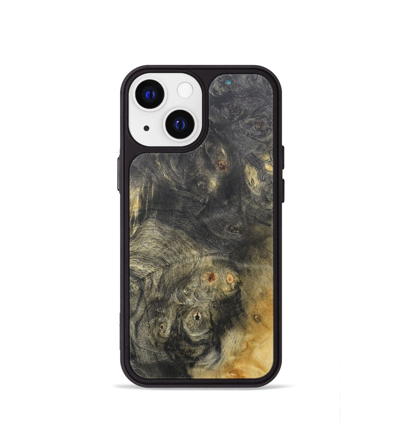 iPhone 13 mini Wood+Resin Phone Case - Alec (Wood Burl, 690417)
