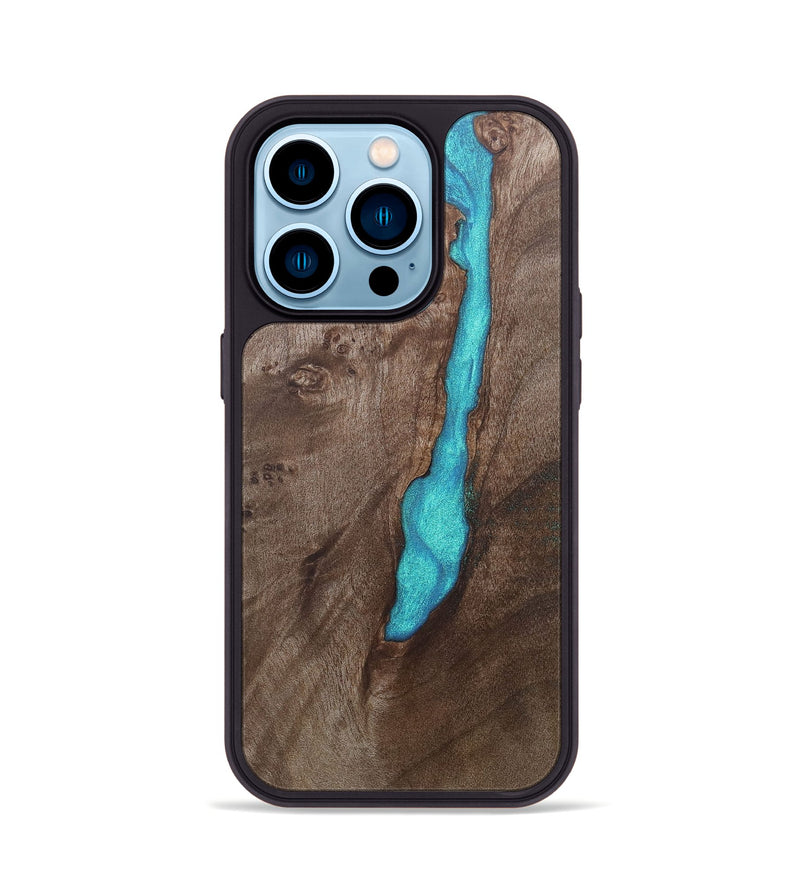iPhone 14 Pro Wood+Resin Phone Case - Marshall (Wood Burl, 690424)