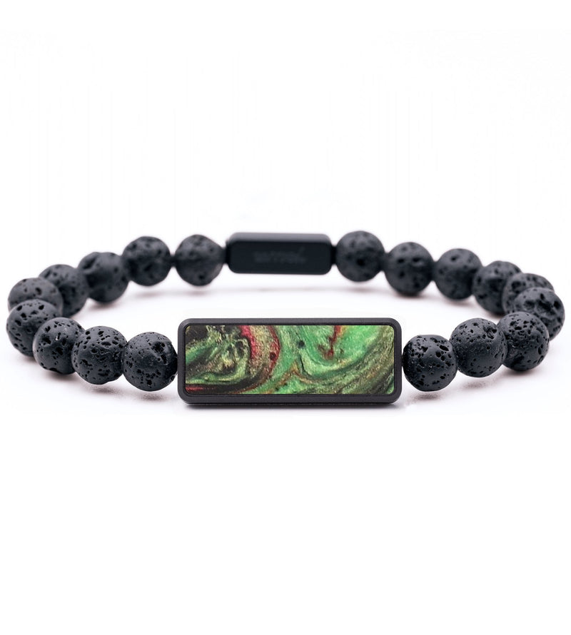 Lava Bead ResinArt Bracelet - Everett (Reggae, 690459)