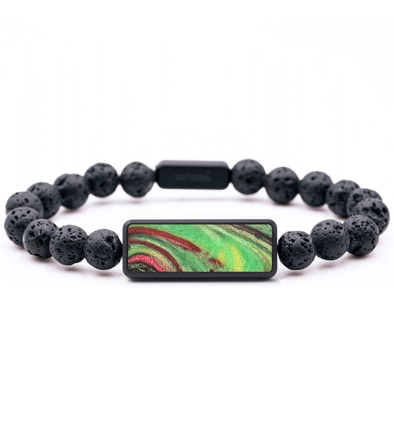 Lava Bead ResinArt Bracelet - Kassandra (Reggae, 690462)