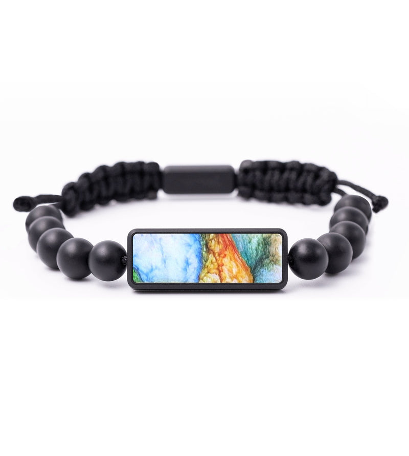 Onyx Bead ResinArt Bracelet - Shelley (Watercolor, 690475)