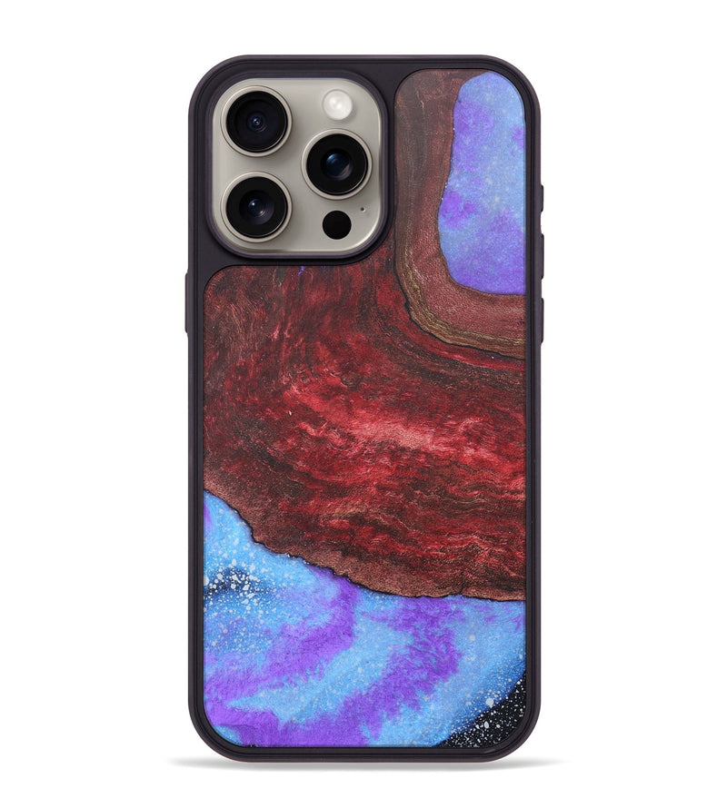 iPhone 15 Pro Max Wood+Resin Phone Case - Wanda (Cosmos, 690596)