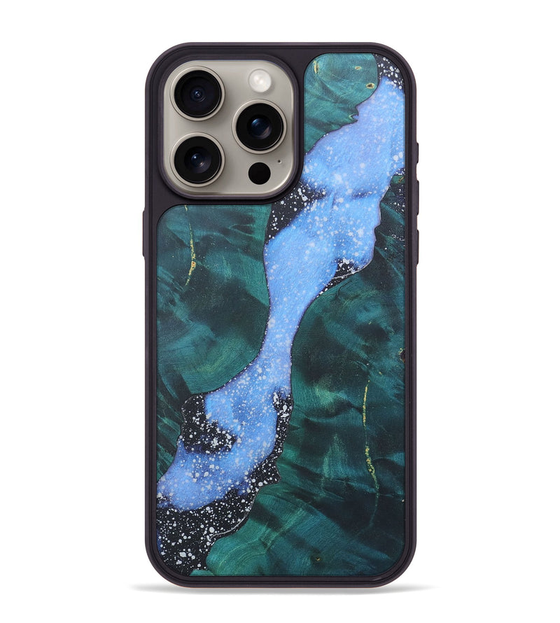 iPhone 15 Pro Max Wood+Resin Phone Case - Kristen (Cosmos, 690605)
