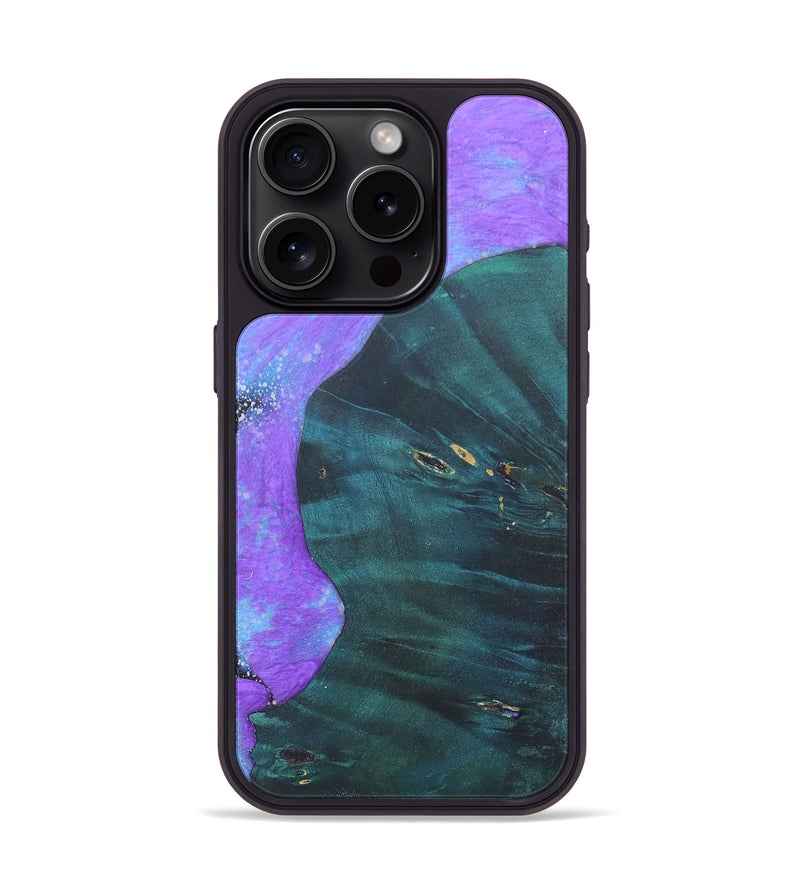 iPhone 15 Pro Wood+Resin Phone Case - Grayson (Cosmos, 690606)