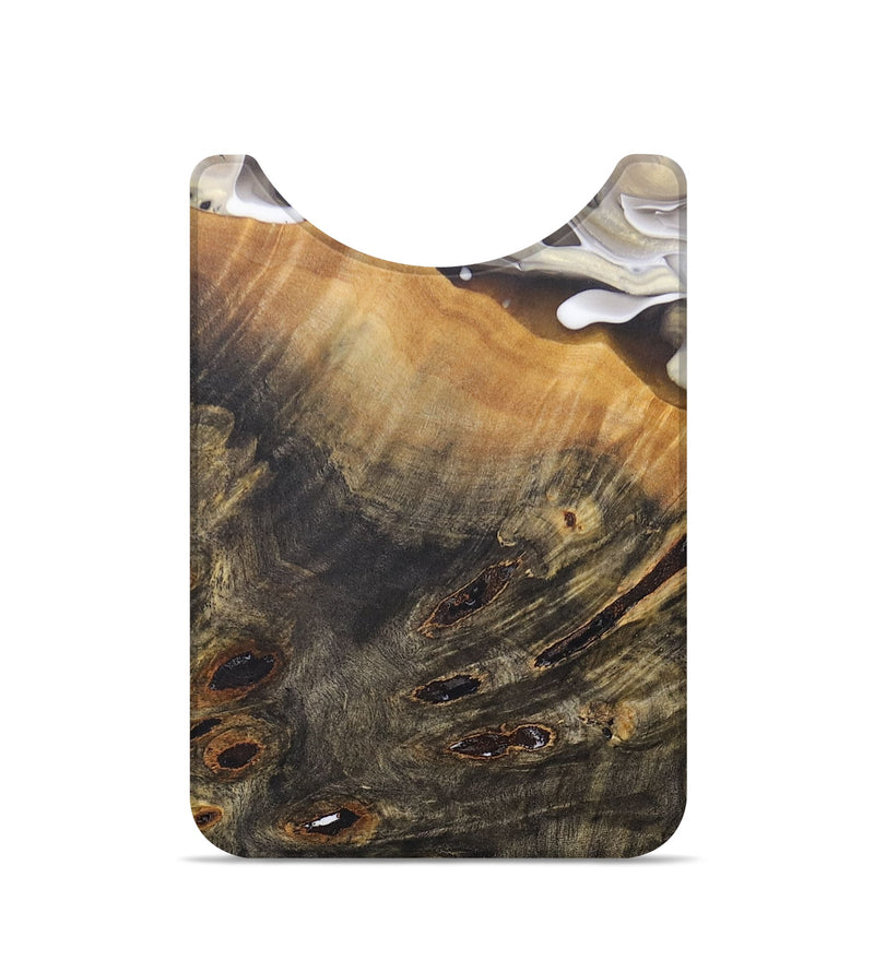 Live Edge Wood+Resin Wallet - Nicholas (Black & White, 690700)