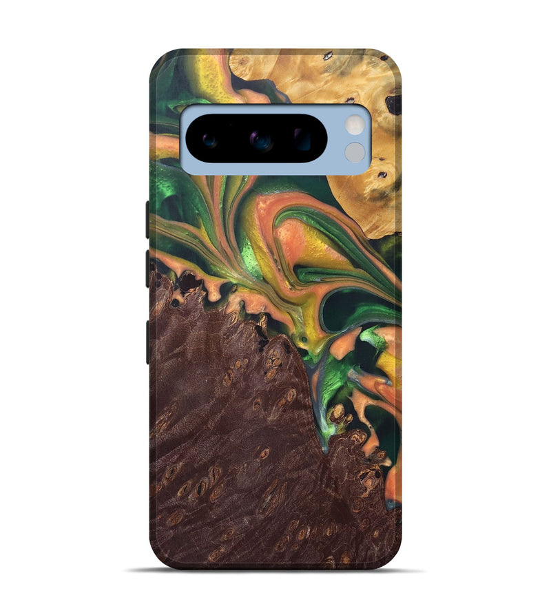 Pixel 8 Pro Wood+Resin Live Edge Phone Case - Kellan (Red, 690702)