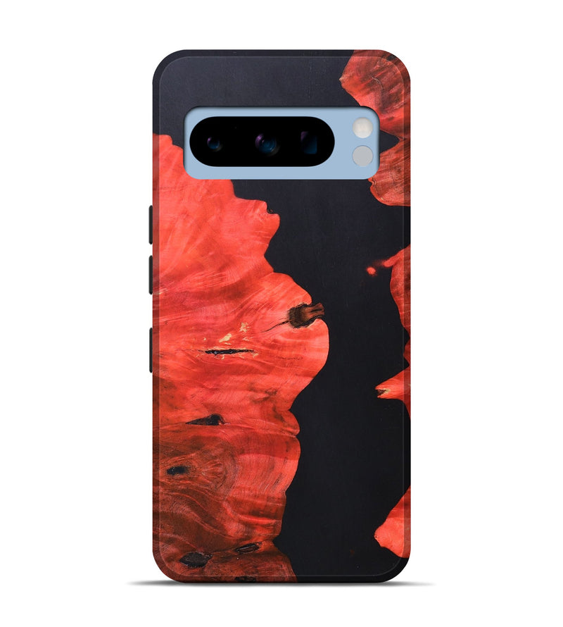Pixel 8 Pro Wood+Resin Live Edge Phone Case - Jacqueline (Pure Black, 690734)