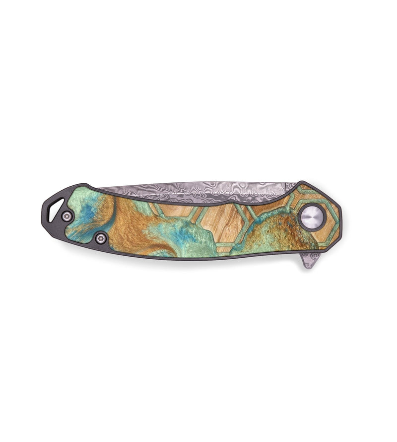 EDC Wood+Resin Pocket Knife - Paige (Pattern, 690779)