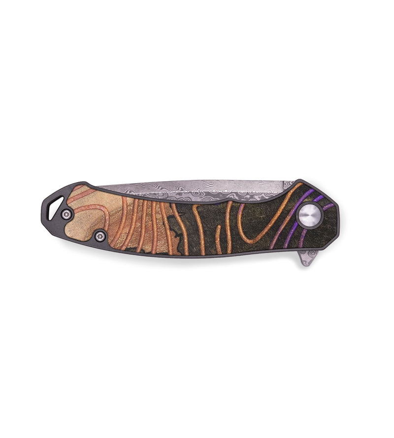 EDC Wood+Resin Pocket Knife - Anaya (Pattern, 690785)