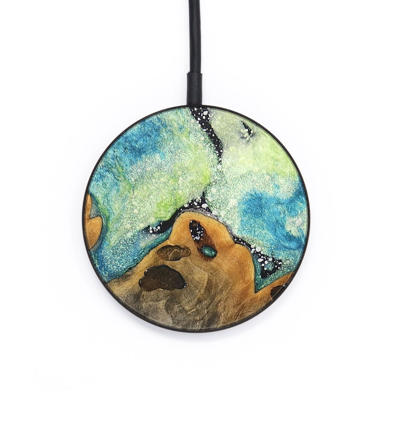 Circle Wood+Resin Wireless Charger - Serenity (Cosmos, 690794)