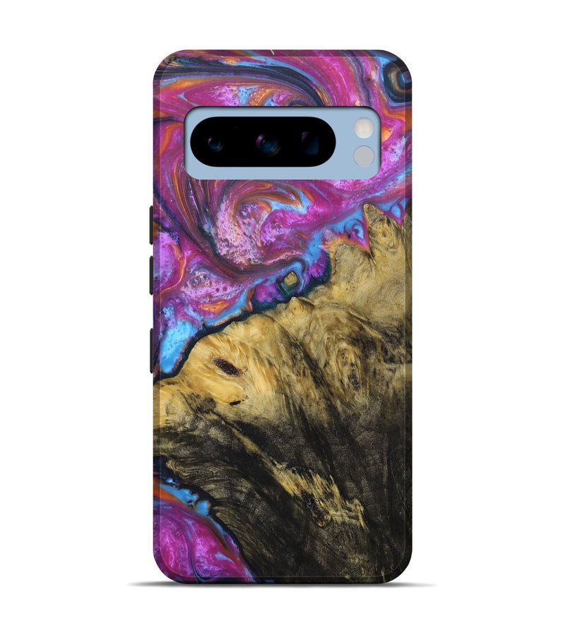 Pixel 8 Pro Wood+Resin Live Edge Phone Case - Rose (Purple, 690996)