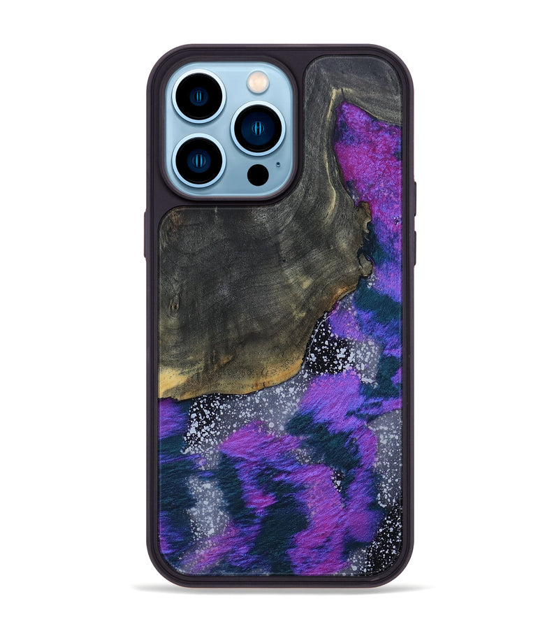 iPhone 14 Pro Max Wood+Resin Phone Case - Walker (Cosmos, 691081)