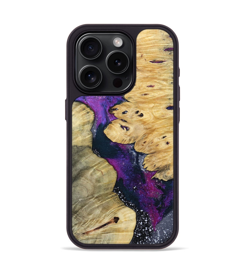 iPhone 15 Pro Wood+Resin Phone Case - Effie (Cosmos, 691082)