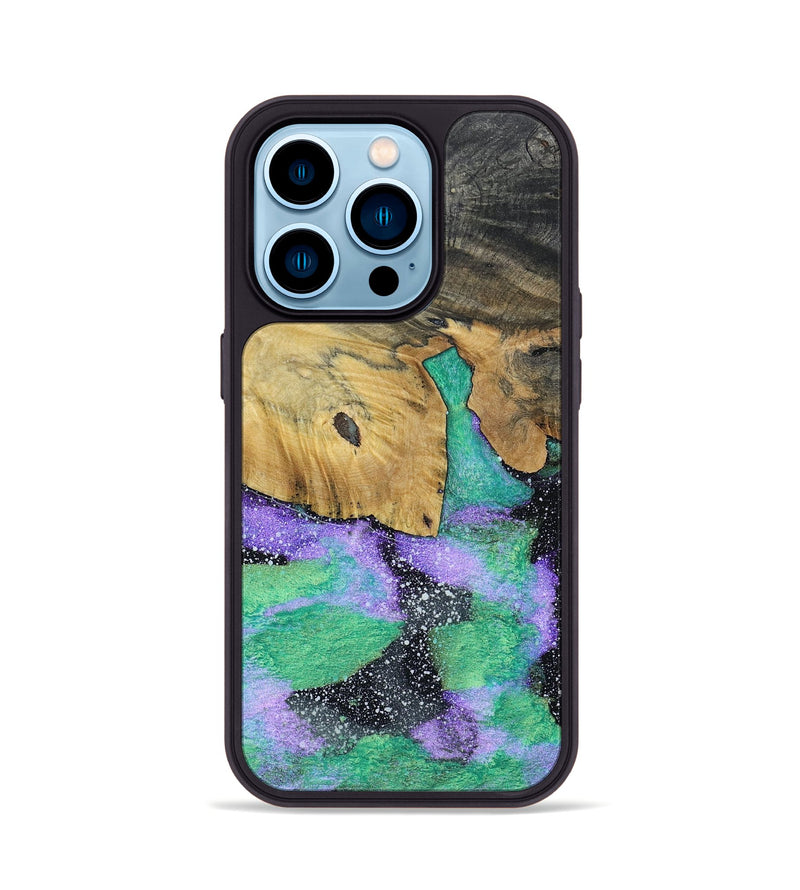iPhone 14 Pro Wood+Resin Phone Case - Harmony (Cosmos, 691083)