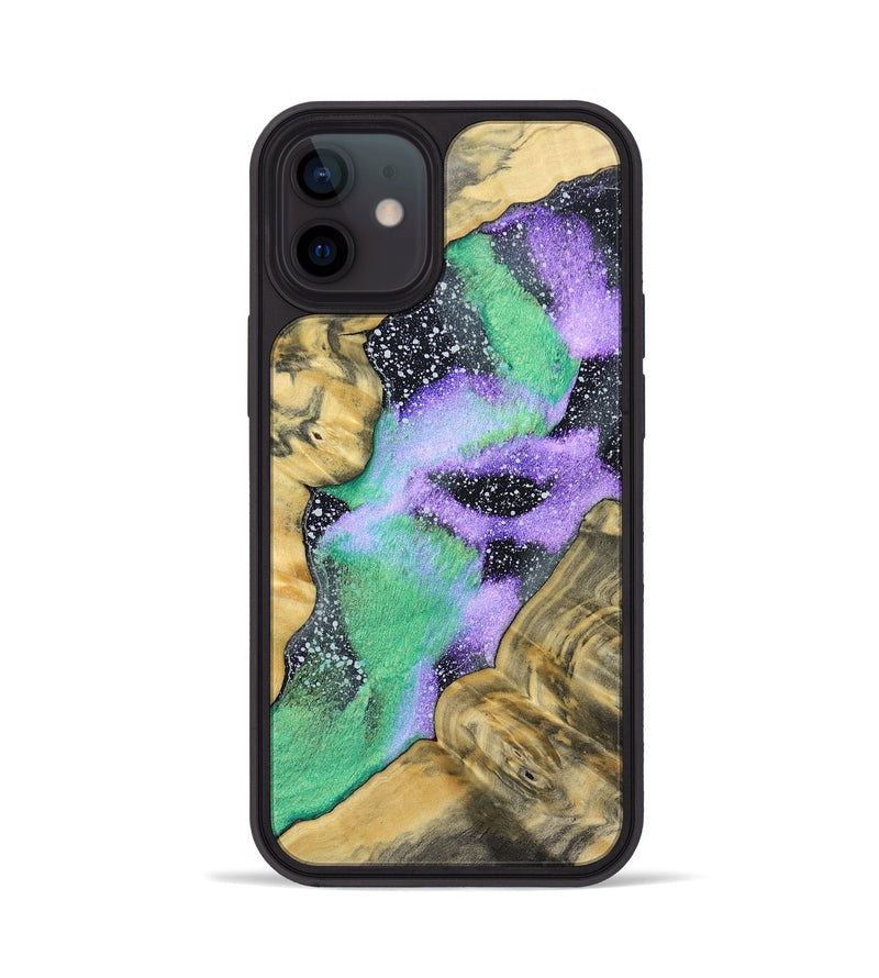 iPhone 12 Wood+Resin Phone Case - Gael (Cosmos, 691086)
