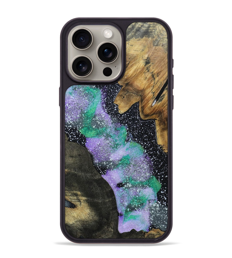 iPhone 15 Pro Max Wood+Resin Phone Case - Randolph (Cosmos, 691088)