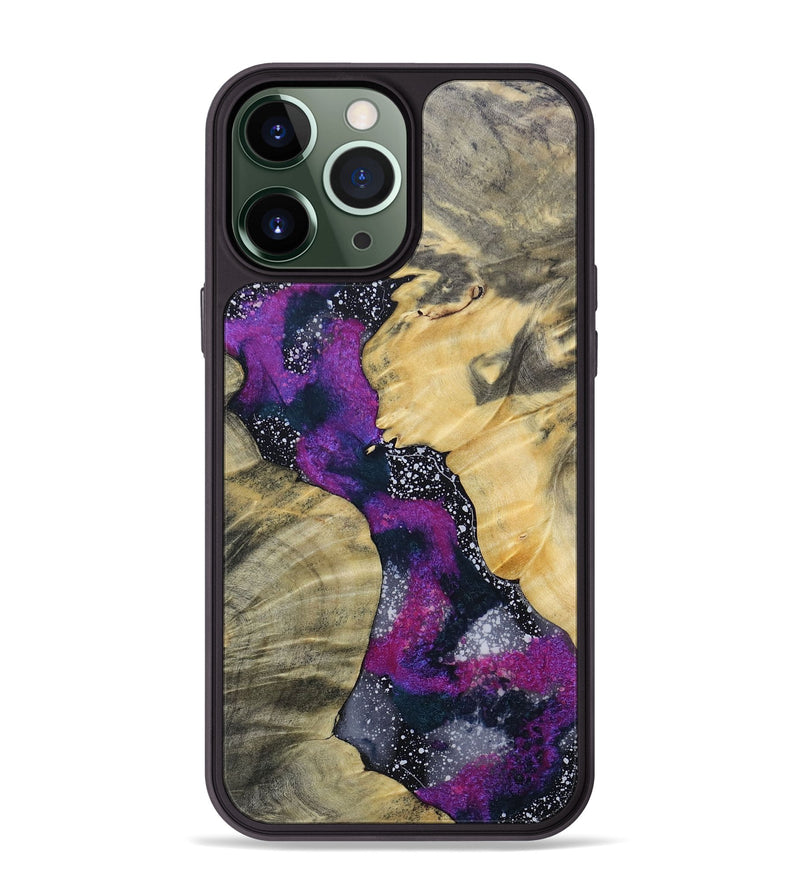 iPhone 13 Pro Max Wood+Resin Phone Case - Ace (Cosmos, 691090)