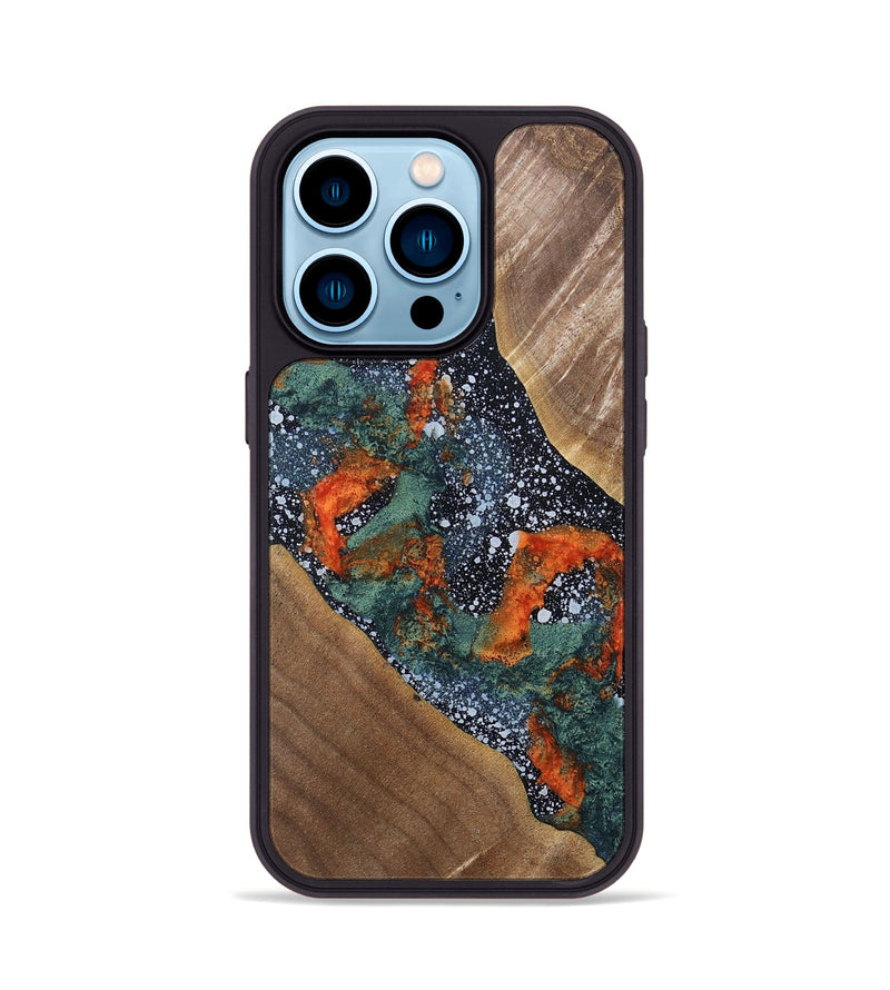 iPhone 14 Pro Wood+Resin Phone Case - Axel (Cosmos, 691353)