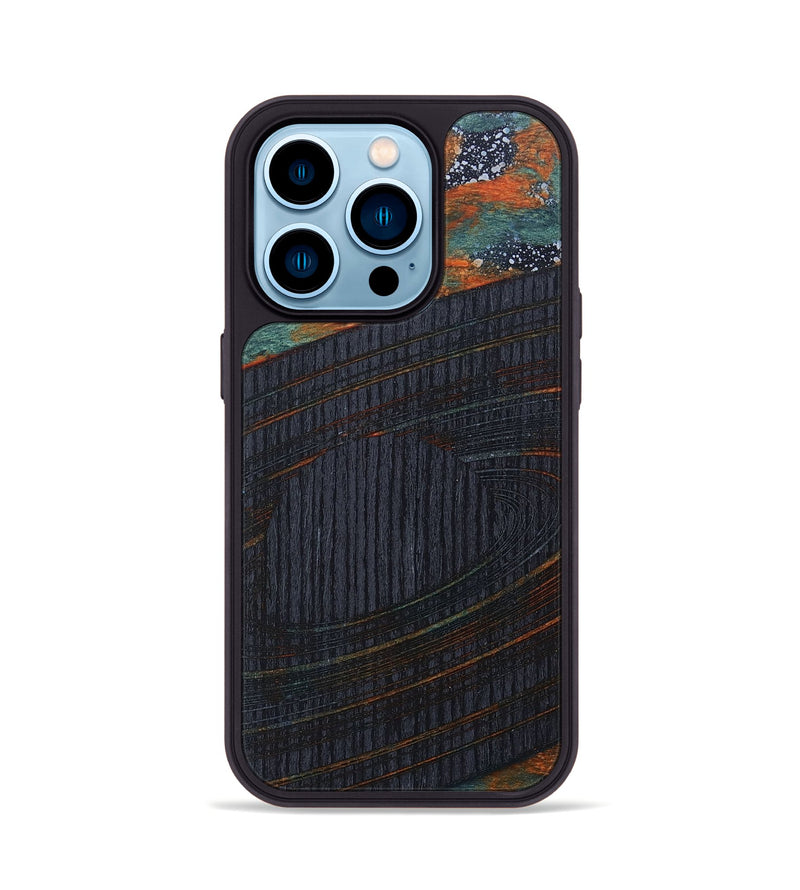 iPhone 14 Pro Wood+Resin Phone Case - Addie (Cosmos, 691357)