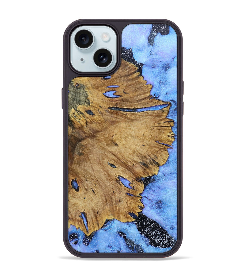 iPhone 15 Plus Wood+Resin Phone Case - Enrique (Cosmos, 691358)
