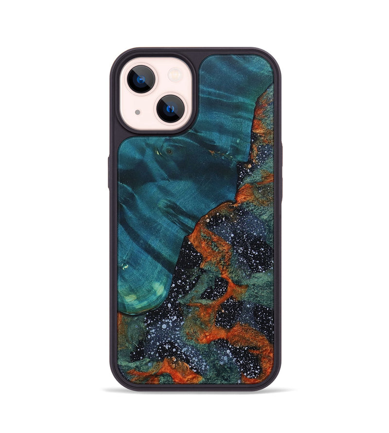 iPhone 14 Wood+Resin Phone Case - Gabriel (Cosmos, 691360)