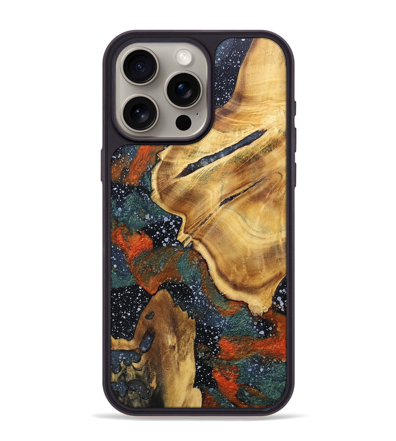 iPhone 15 Pro Max Wood+Resin Phone Case - Madelyn (Cosmos, 691365)
