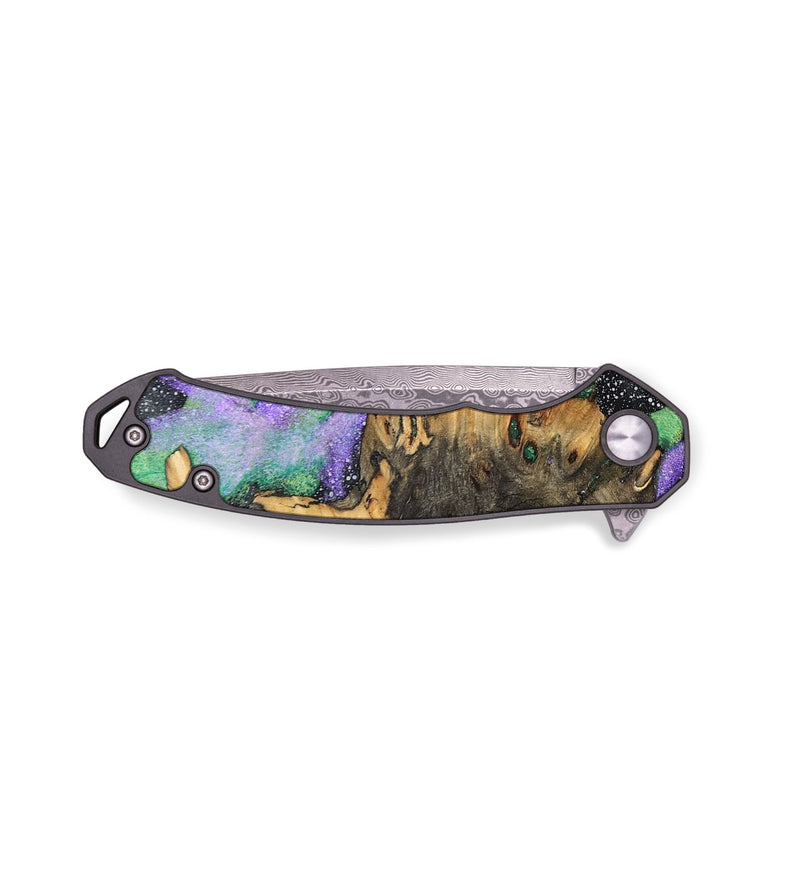 EDC Wood+Resin Pocket Knife - June (Cosmos, 691411)