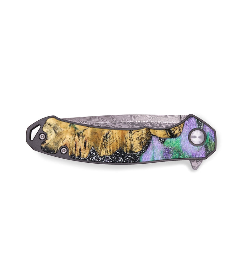 EDC Wood+Resin Pocket Knife - Alisa (Cosmos, 691412)