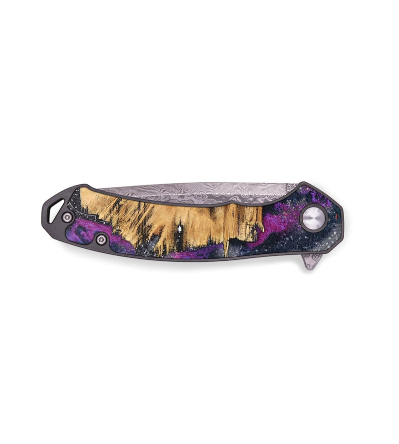 EDC Wood+Resin Pocket Knife - Geraldine (Cosmos, 691421)