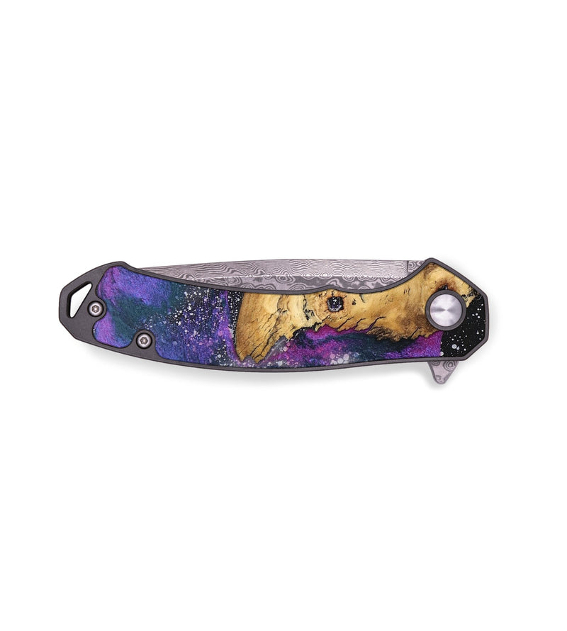 EDC Wood+Resin Pocket Knife - Deborah (Cosmos, 691422)