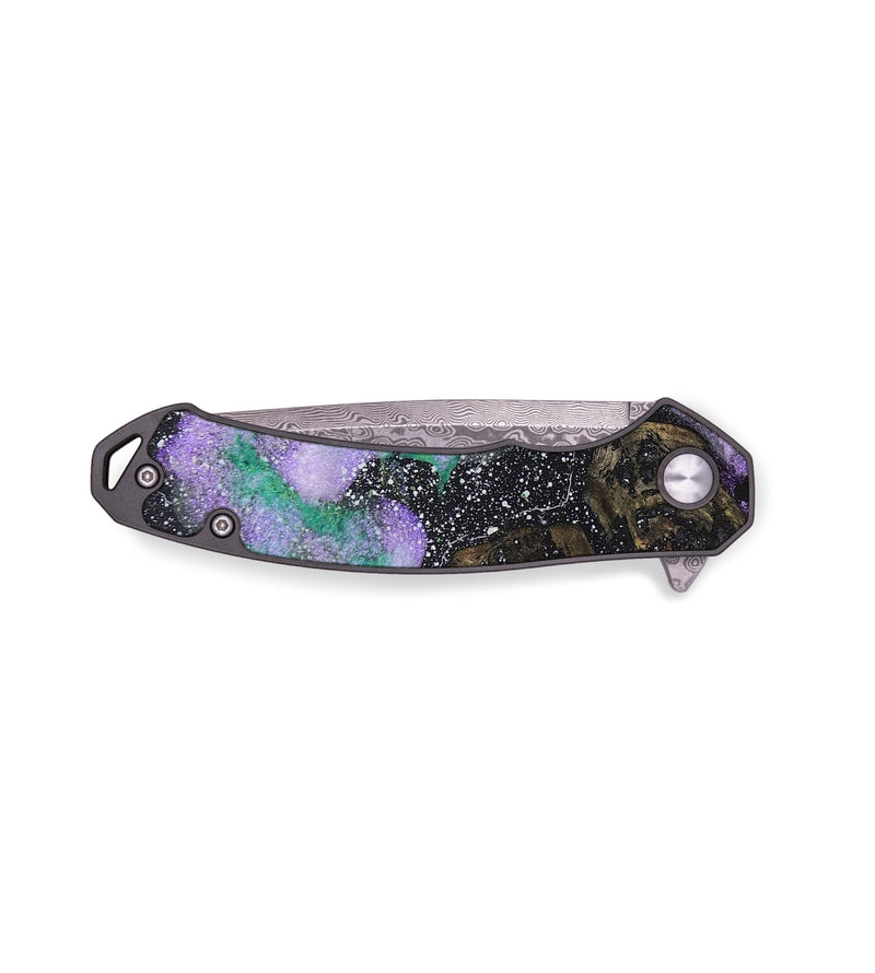 EDC Wood+Resin Pocket Knife - Sarah (Cosmos, 691424)