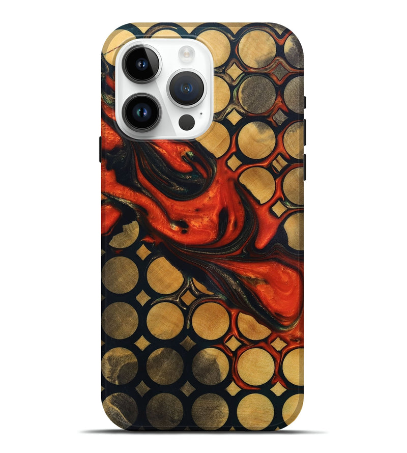 iPhone 15 Pro Max Wood+Resin Live Edge Phone Case - Elise (Pattern, 691504)
