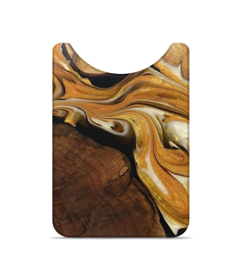 Live Edge Wood+Resin Wallet - Remy (Black & White, 691507)