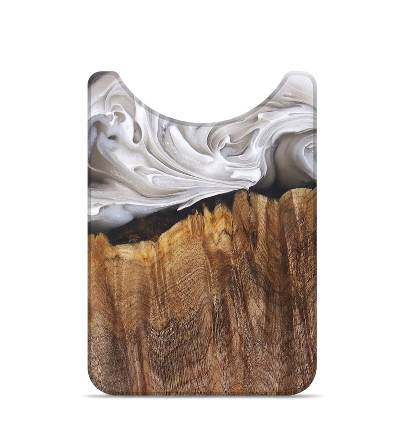 Live Edge Wood+Resin Wallet - Emmett (Black & White, 691512)