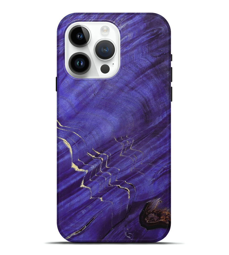 iPhone 15 Pro Max Wood+Resin Live Edge Phone Case - Sondra (Wood Burl, 691730)