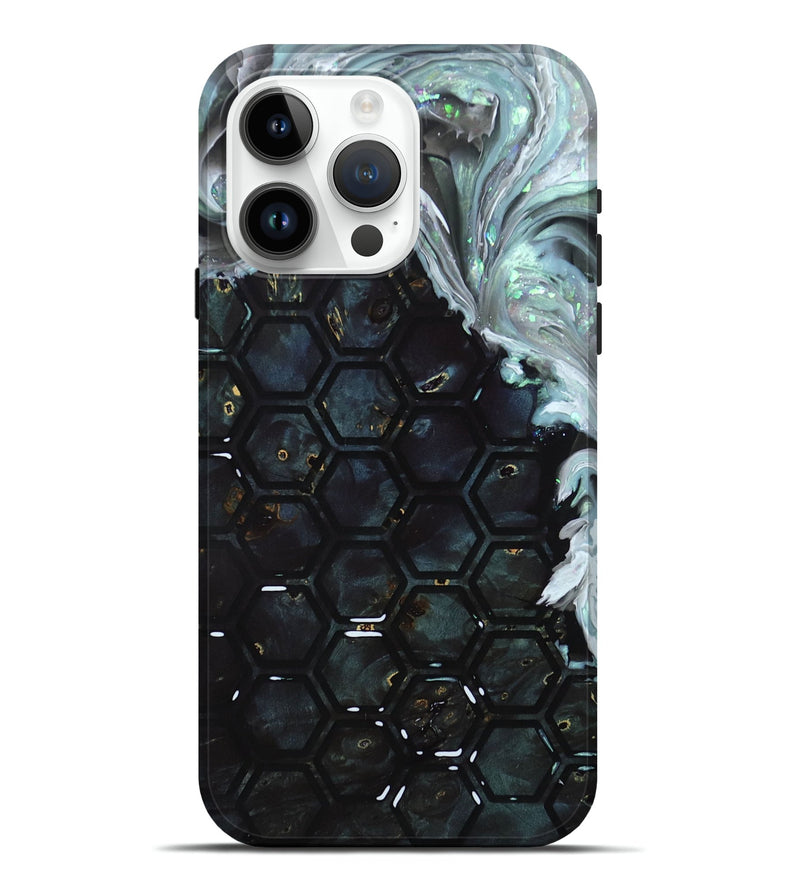 iPhone 15 Pro Max Wood+Resin Live Edge Phone Case - Athena (Pattern, 691734)