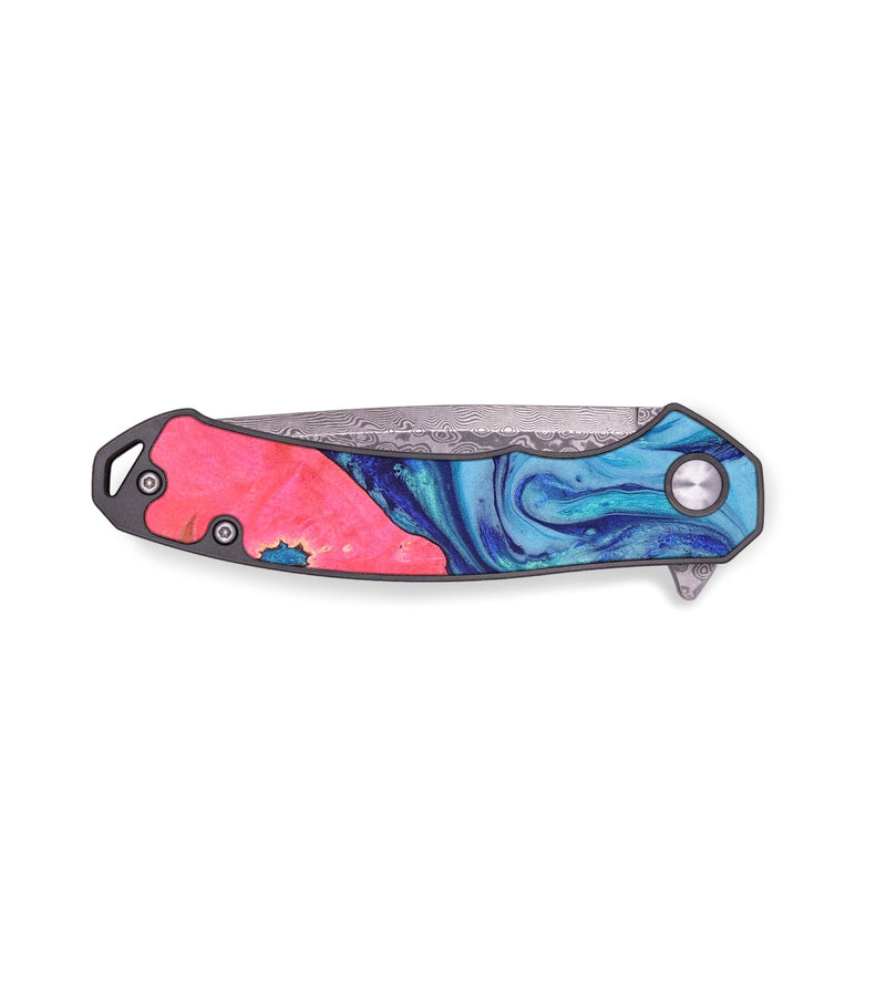 EDC Wood+Resin Pocket Knife - Doris (Blue, 691774)