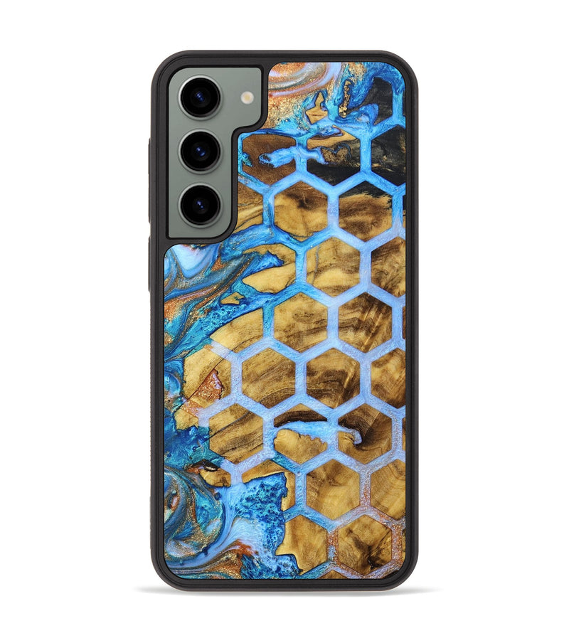 Galaxy S23 Plus Wood+Resin Phone Case - Christine (Pattern, 691963)