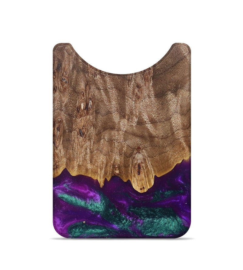 Live Edge Wood+Resin Wallet - Adelyn (Purple, 691972)