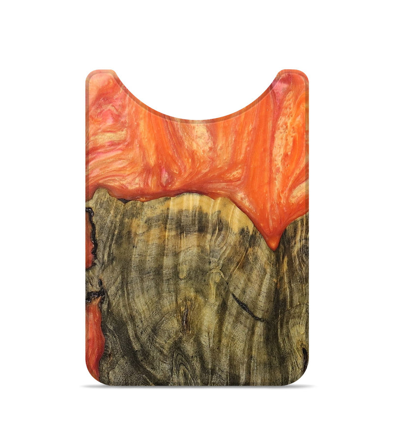 Live Edge Wood+Resin Wallet - Jazlyn (Red, 691978)