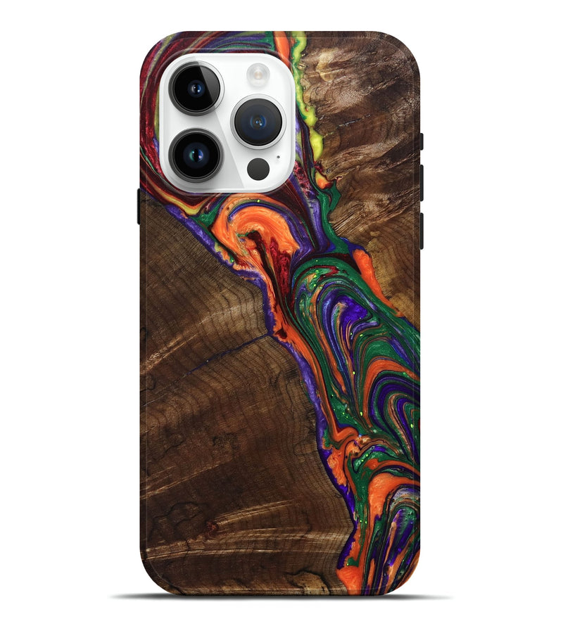 iPhone 15 Pro Max Wood+Resin Live Edge Phone Case - Zachary (The Lab, 691989)
