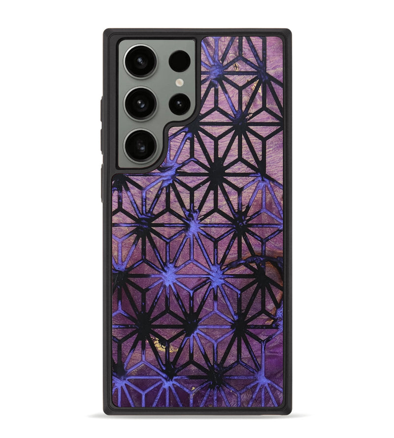 Galaxy S23 Ultra Wood+Resin Phone Case - Josephine (Pattern, 692018)