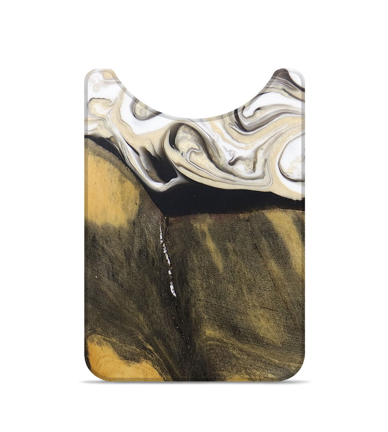 Live Edge Wood+Resin Wallet - Rodrigo (Black & White, 692278)