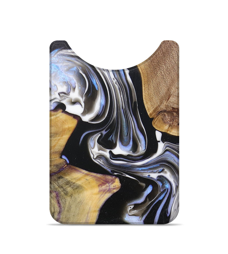 Live Edge Wood+Resin Wallet - Cadence (Black & White, 692280)