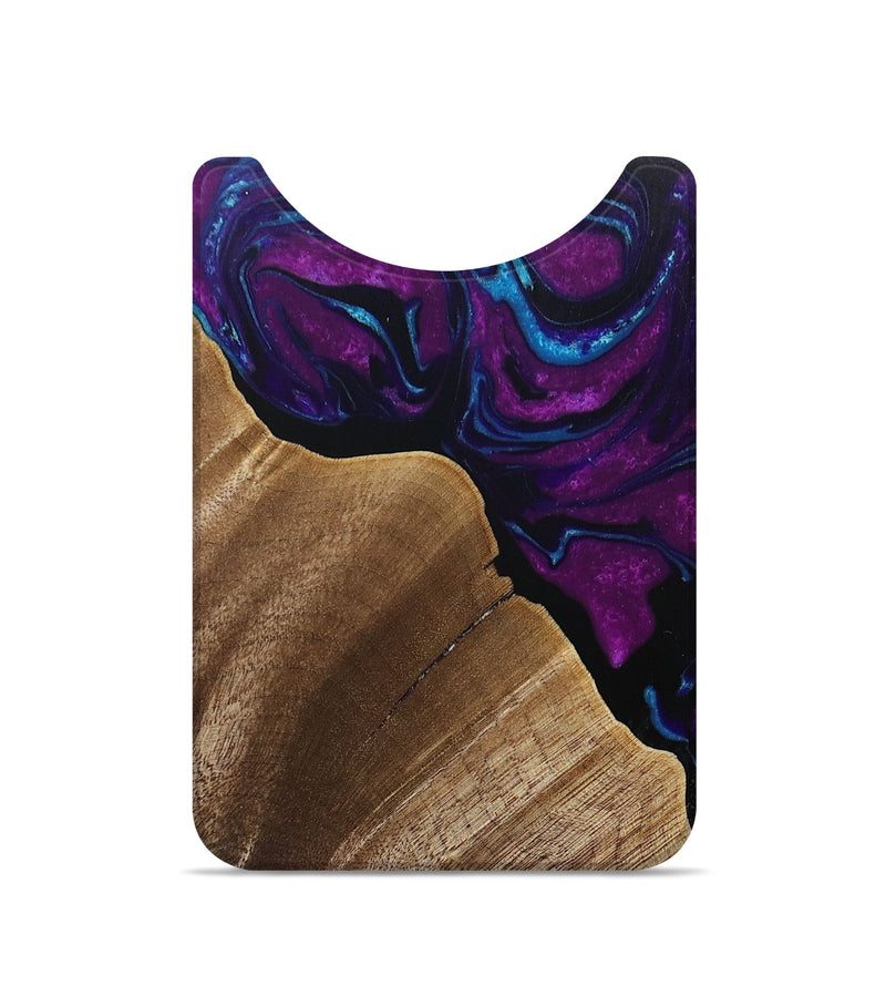 Live Edge Wood+Resin Wallet - Ellis (Purple, 692287)