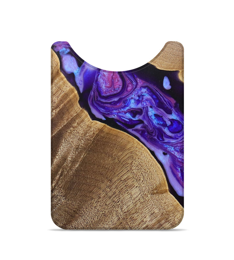 Live Edge Wood+Resin Wallet - Heather (Purple, 692288)