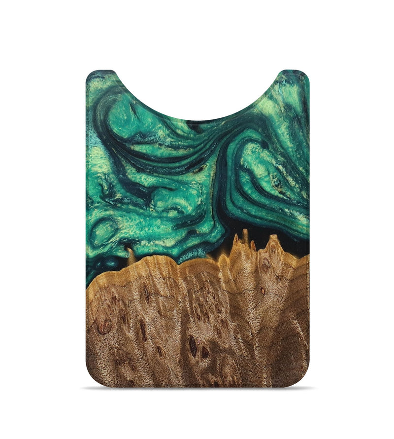 Live Edge Wood+Resin Wallet - Malia (Green, 692294)