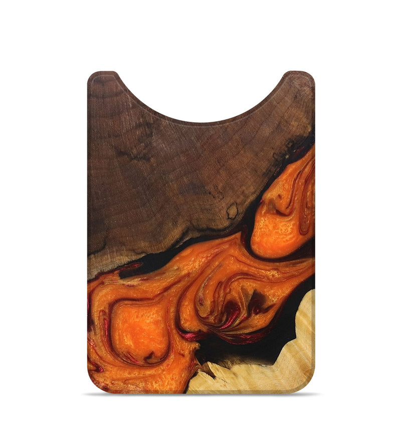 Live Edge Wood+Resin Wallet - Dena (Red, 692296)